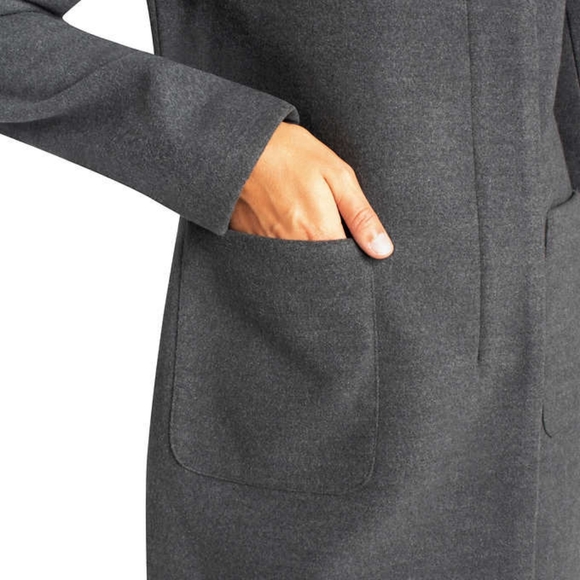 Ellabee Women's Faux Wool Jacket- XXL Gray - Picture 6 of 6